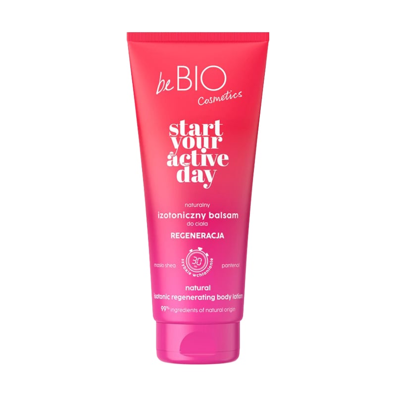 Ізотонічний відновлювальний лосьйон для тіла beBIO Start Your Active Day Natural Isotonic Regenerating Body Lotion, 200 мл